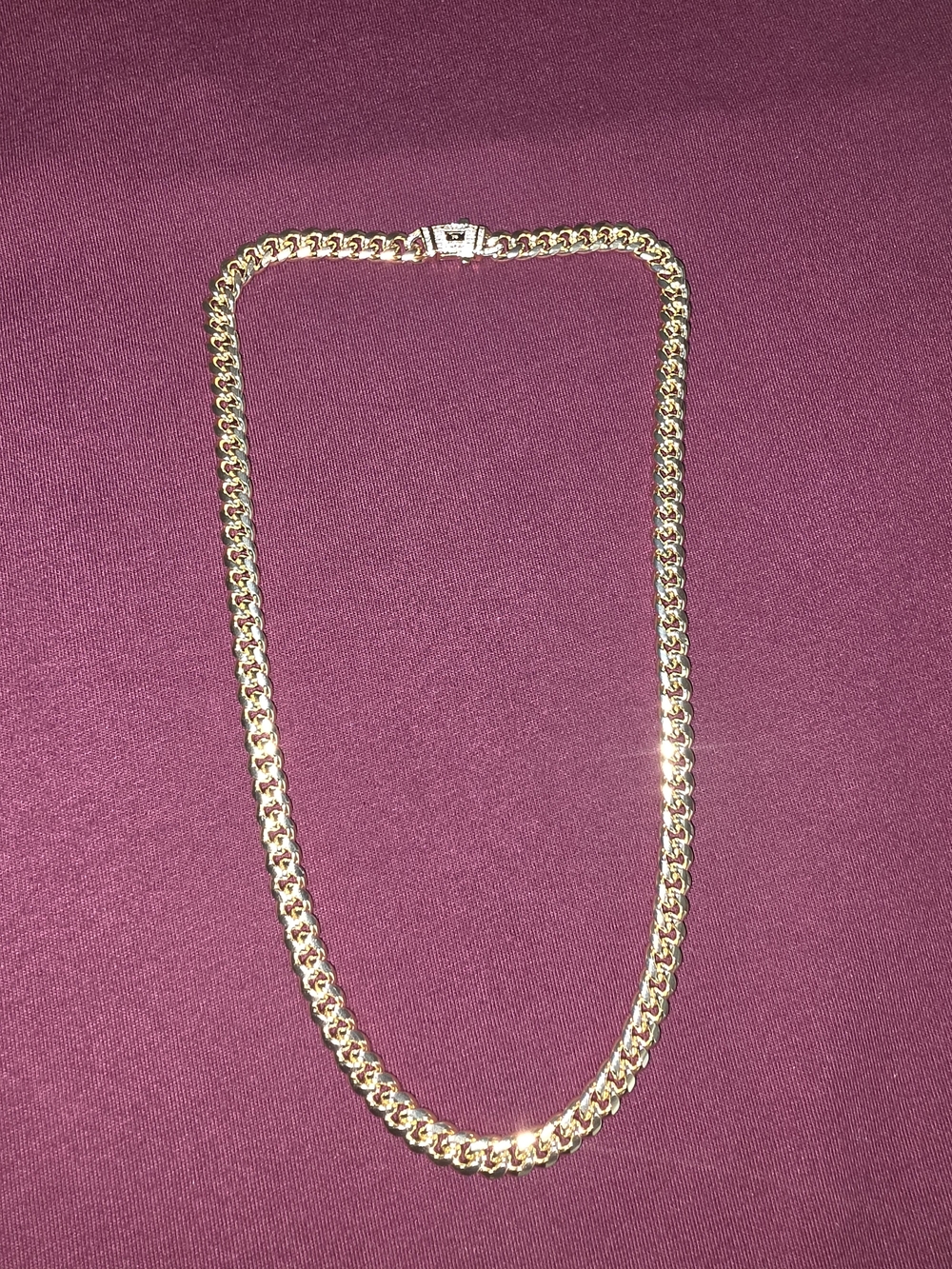 14k Monaco cuban link 20 Inch